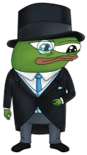 Papa character in a black tuxedo and top hat