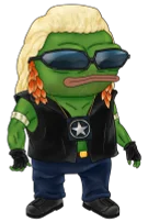 Papa character with blond hair and a leather vest